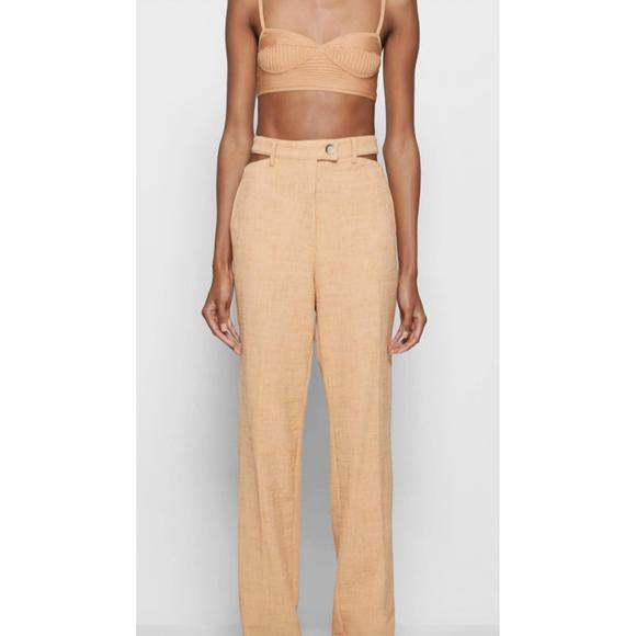 NEW JONATHAN SIMKHAI linden bralette in butterscotch - Picture 3 of 4